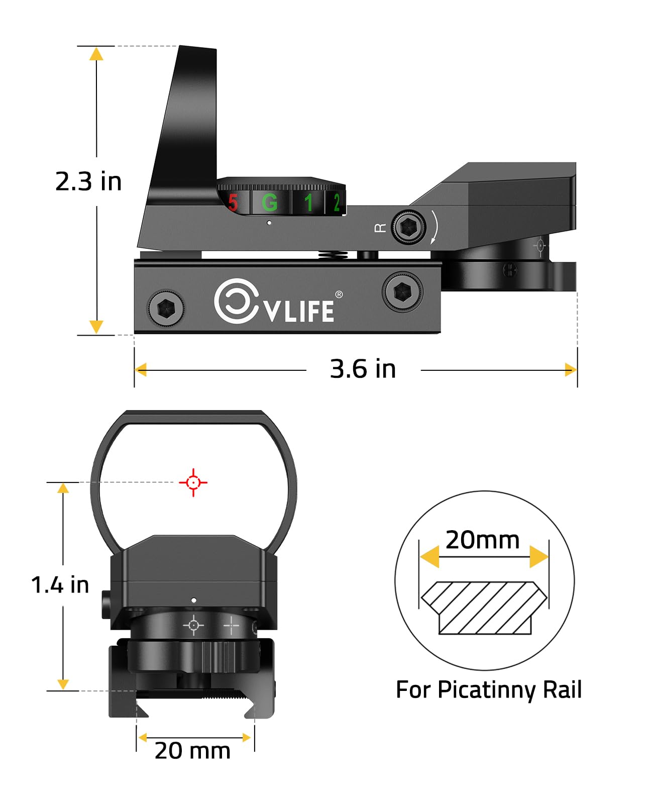 CVLIFE side profile highlighting lightweight aluminum body and durability benefit