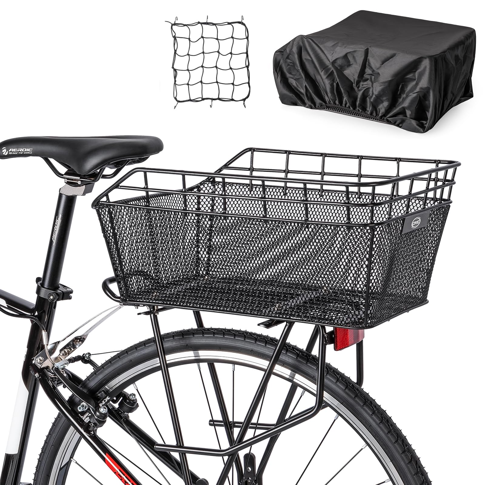 CXWXC rear basket front view showing sturdy open cargo space and easy loading