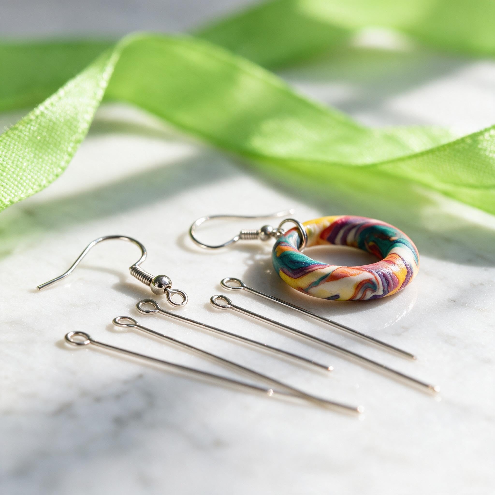 CyAJM lifestyle crafting scene with tools and finished charms to inspire gift or hobby projects