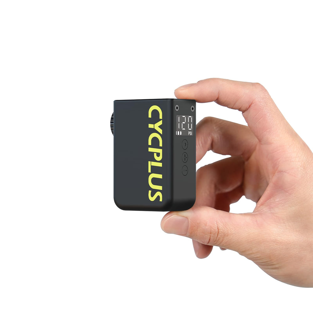 CYCPLUS AS2Ultra front view showing compact pump, ideal for portability