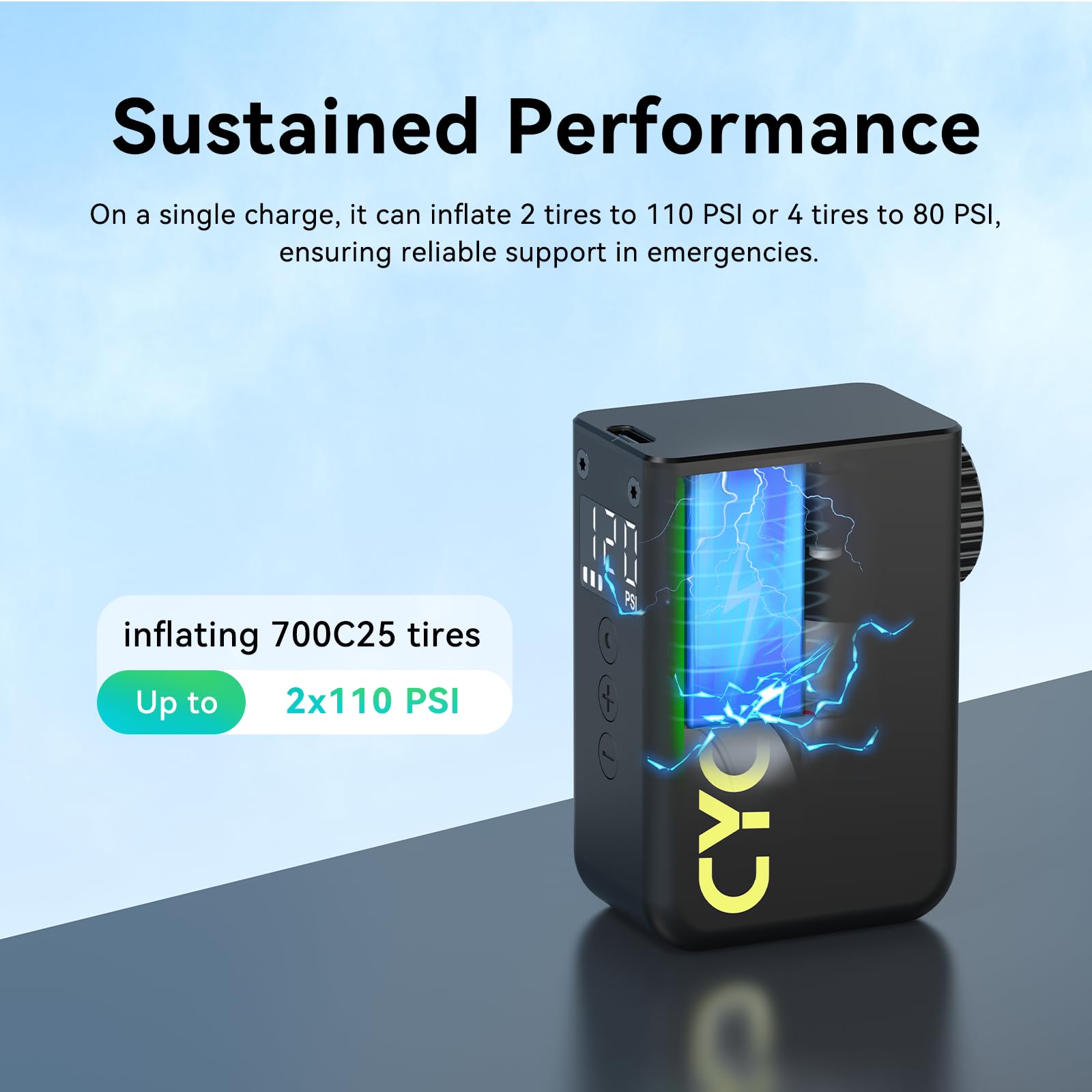 CYCPLUS AS2Ultra inflating a road bike tire quickly, useful for rides