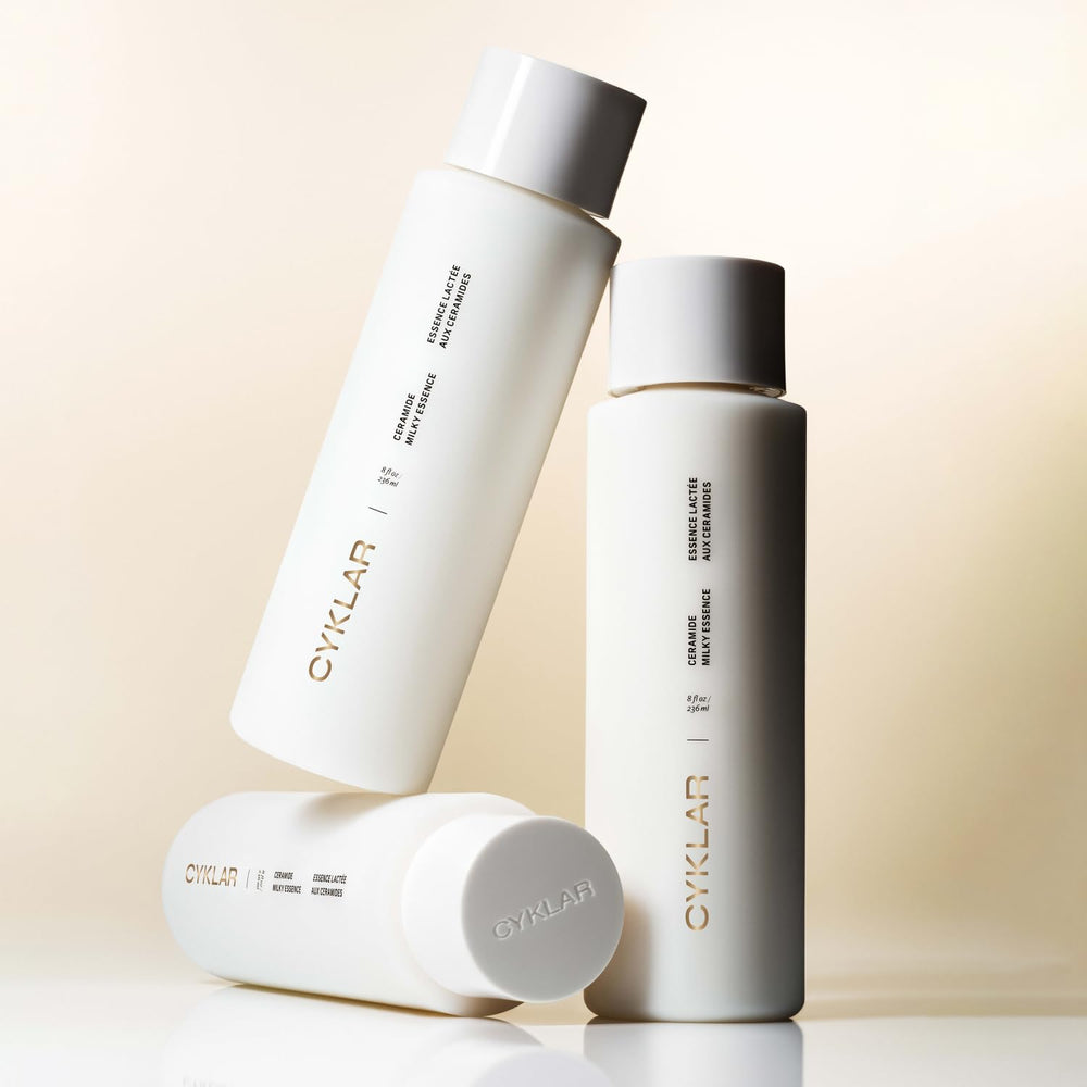 CYKLAR lotion on fabric showing non-greasy finish safe under clothing