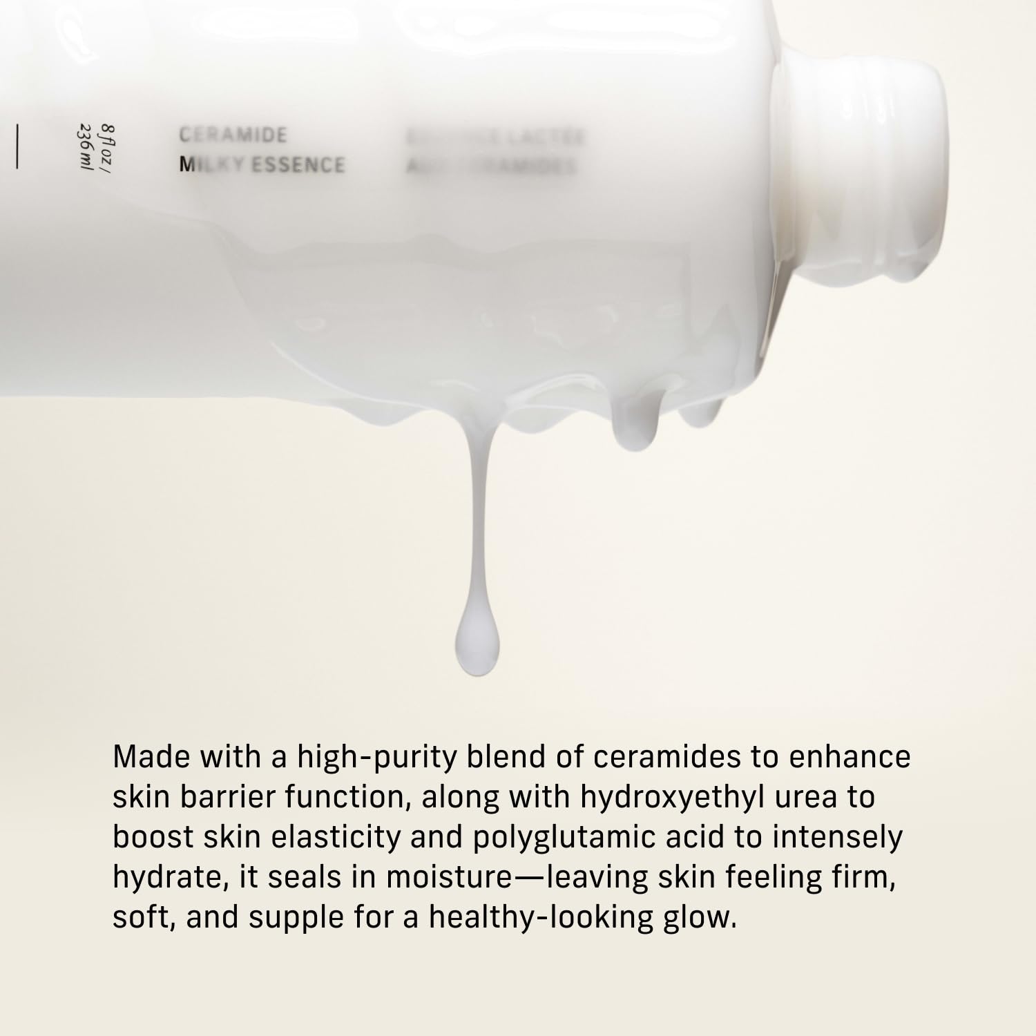 CYKLAR milky lotion texture on skin demonstrating quick absorption and hydration