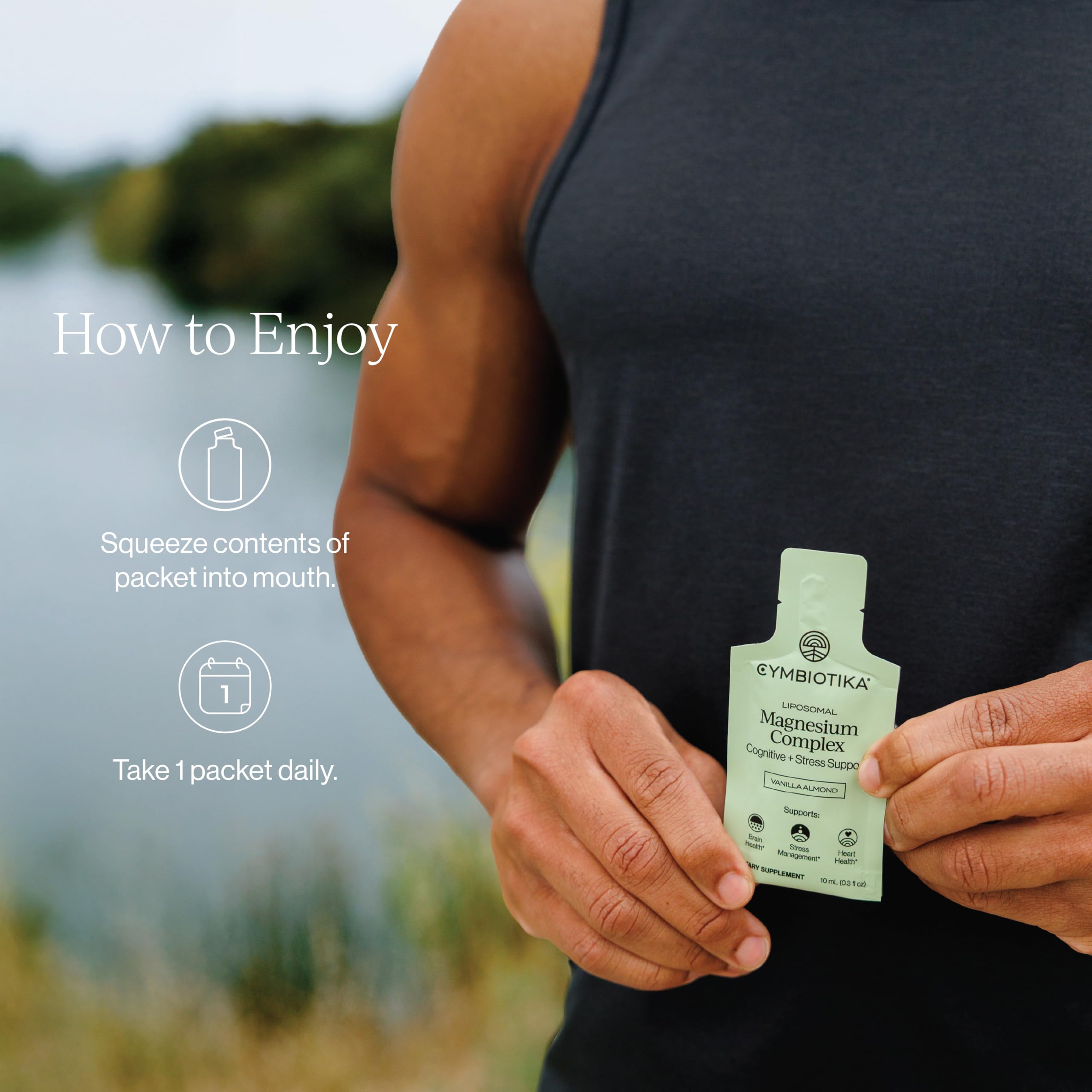 CYMBIOTIKA label close-up reading ingredients and benefits for informed choice