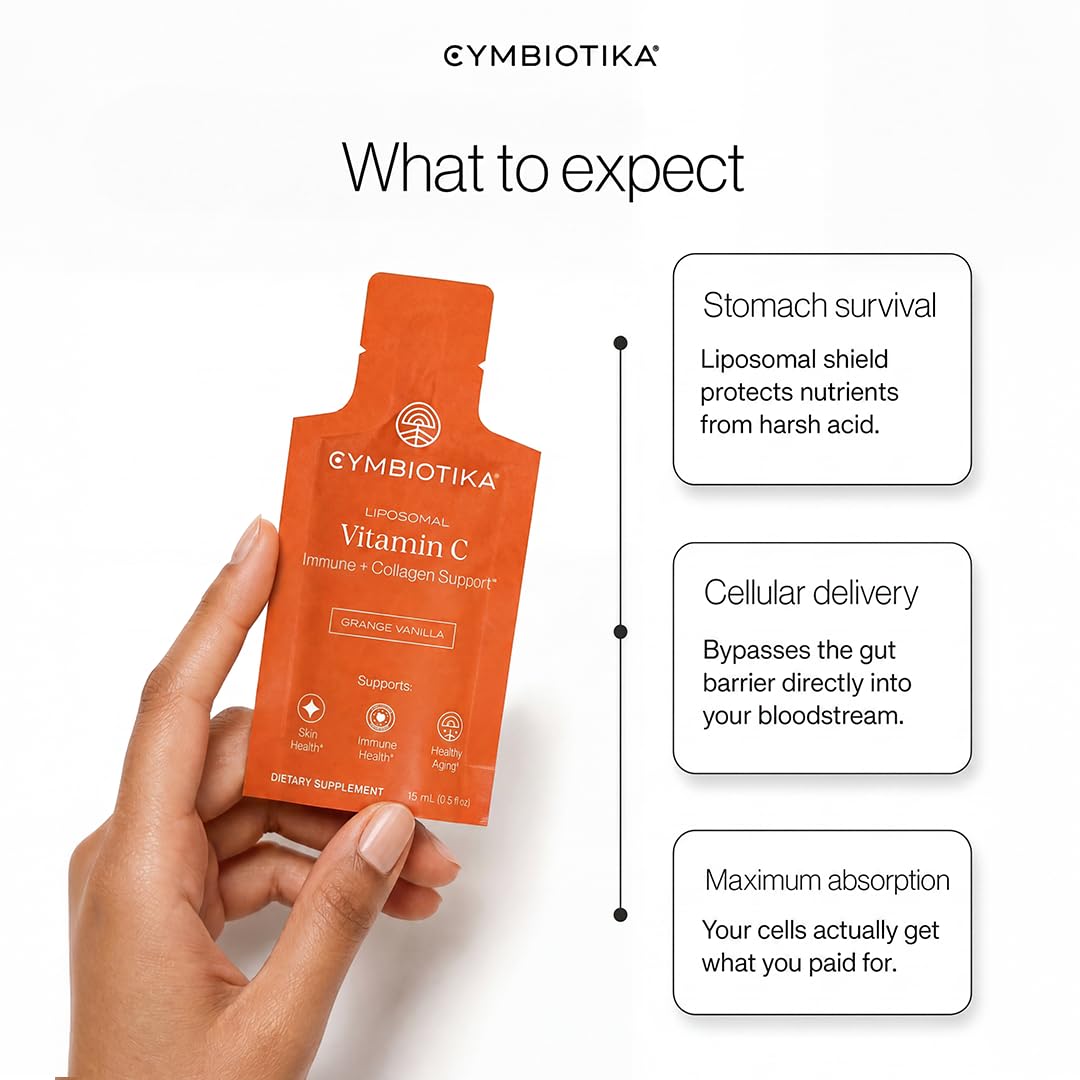 CYMBIOTIKA pouch poured into water for quick absorption