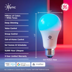 Cync app control screen for Cync bulbs enabling fast scene adjustments