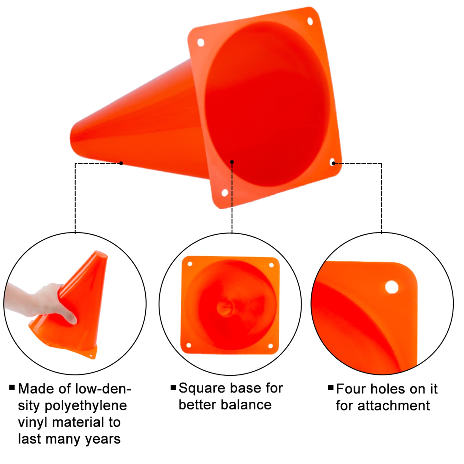 cyrico cones used in a soccer drill, improved training layout benefit