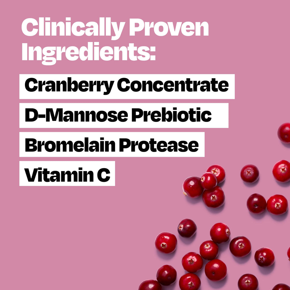 Cystex mixed into a fruit smoothie demonstrating convenient blending benefit