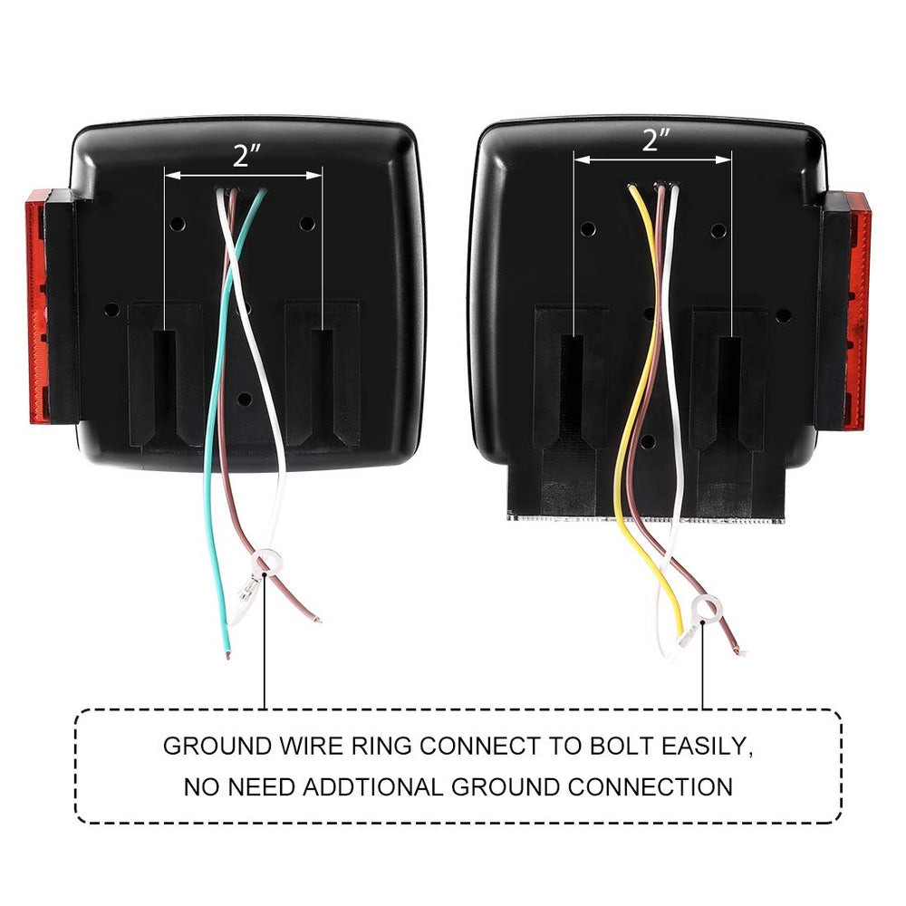 CZC AUTO installed on a boat trailer while launching showing dependable submersible lighting in use