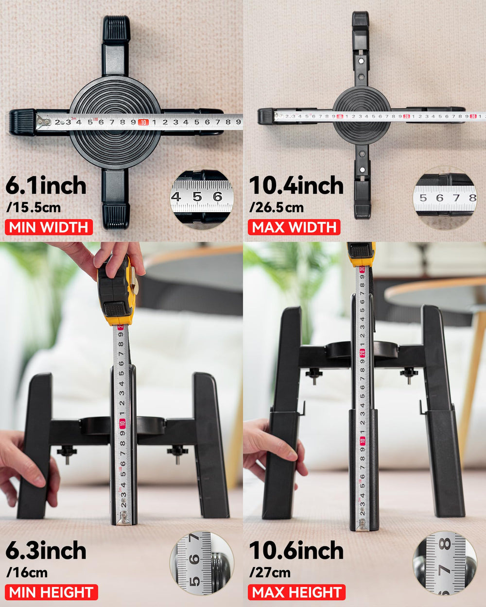 CZPET height adjustment demo illustrating range for medium to large pets benefit