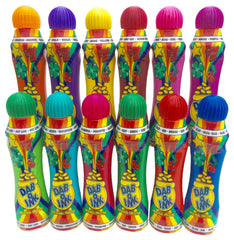 Dab-O-Ink front packaging showing 12 colorful daubers and clear labeling for convenience