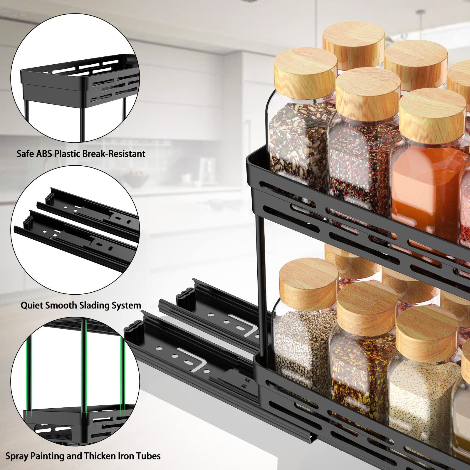 DABIGE nano-glue no-drill installation setup showing damage-free mounting benefit