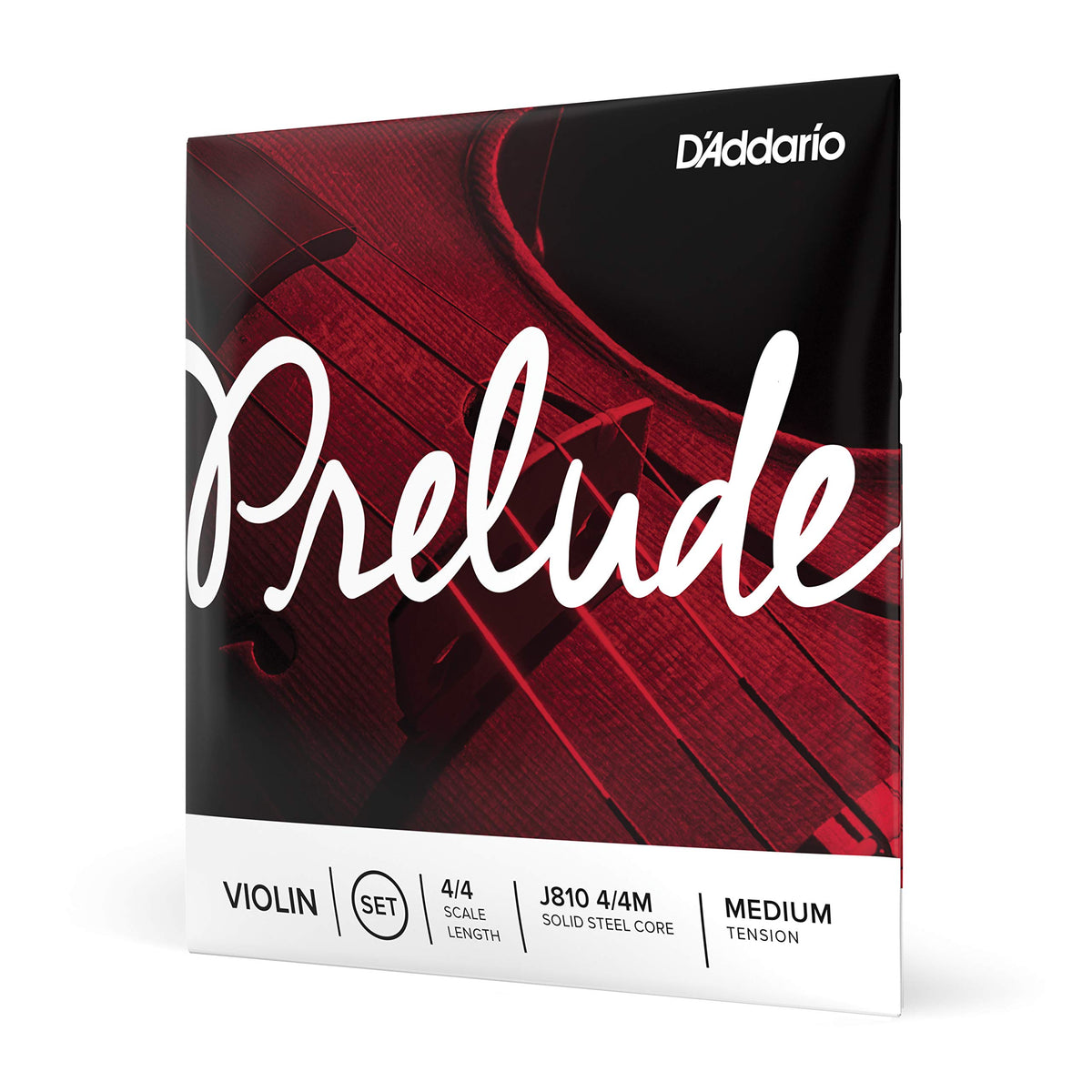 D'Addario Prelude front packaging showing sealed pouch for freshness and durability