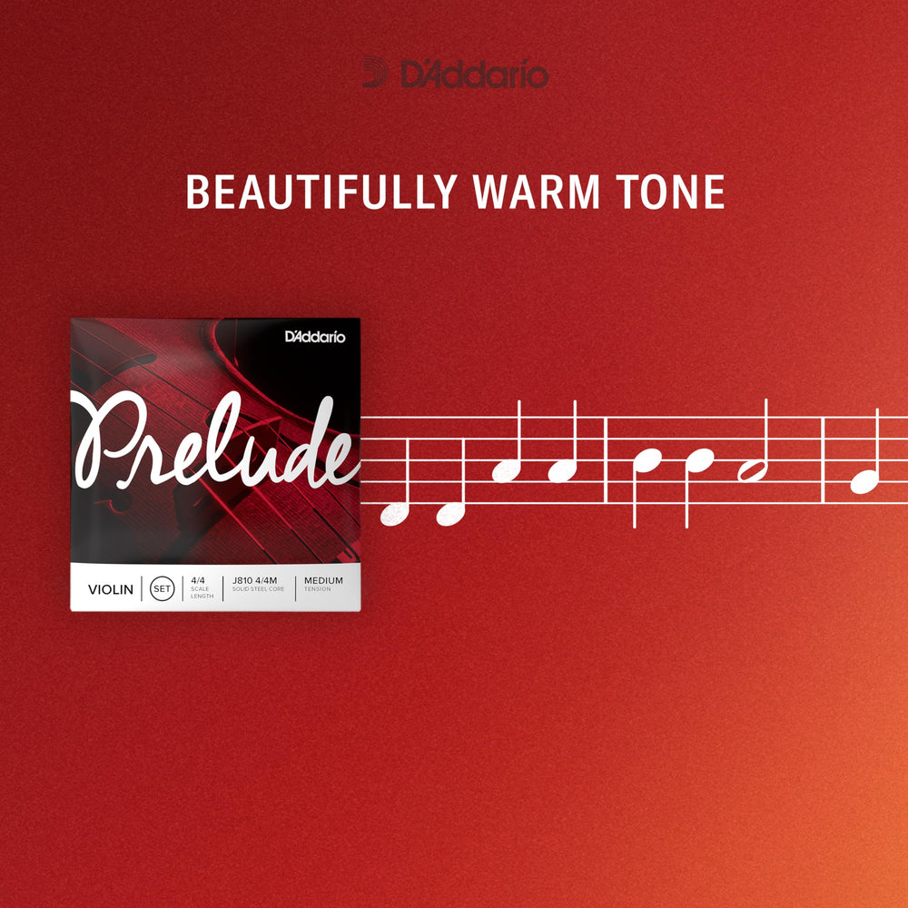 D'Addario Prelude installed on student violin during practice, improving bow response