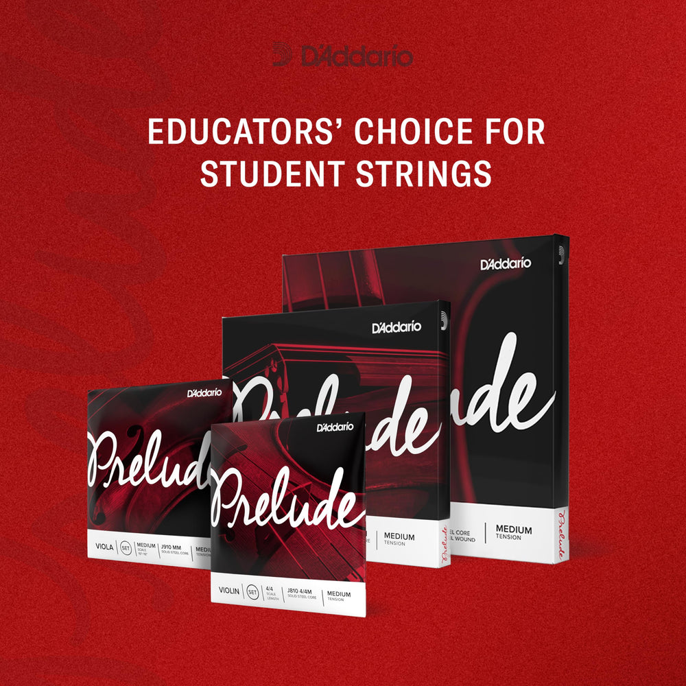 D'Addario Prelude string ends close-up showing solid steel core and secure ball ends