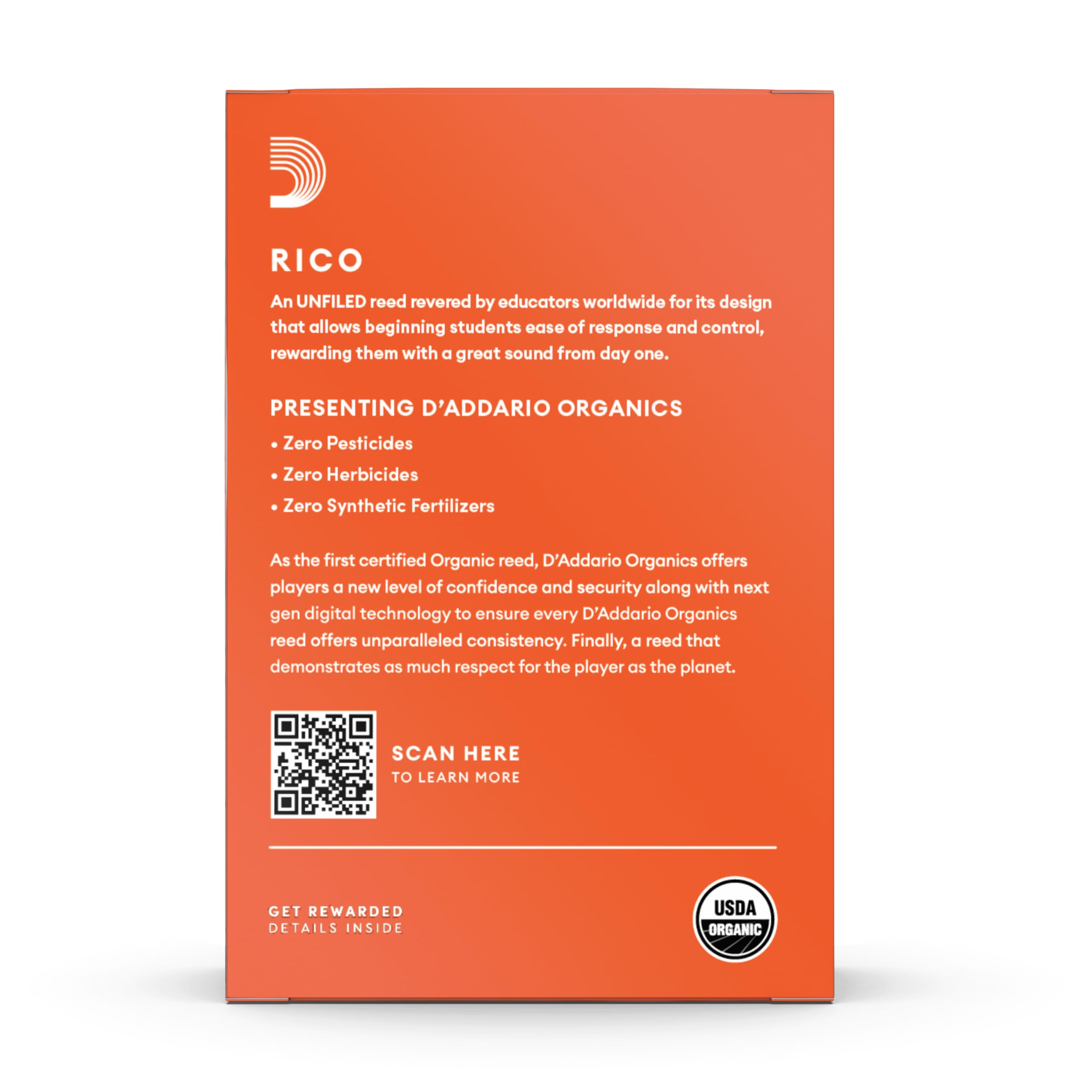 D'Addario Rico close-up of cane grain highlighting consistent texture
