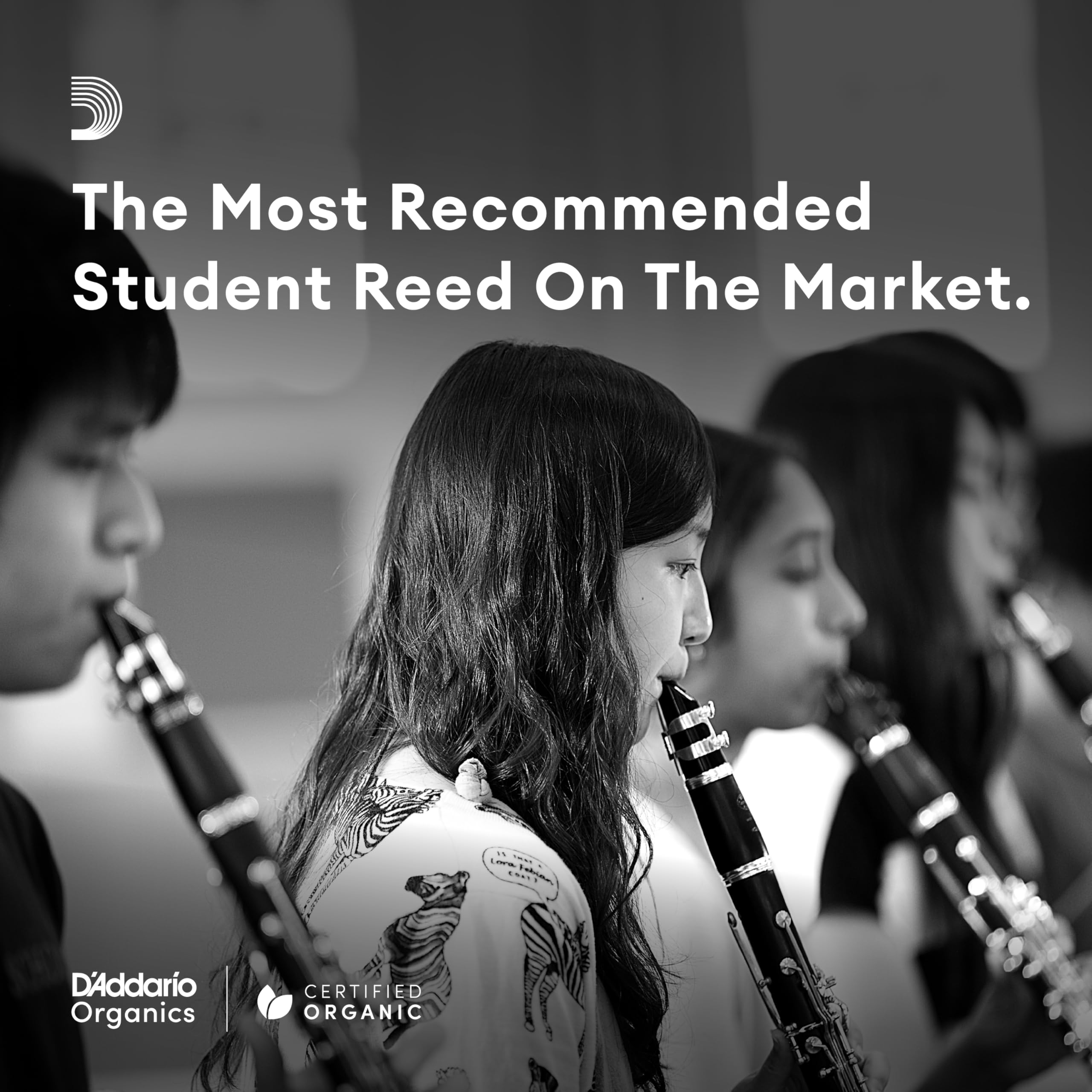 D'Addario Rico used by student playing clarinet, supporting easier practice