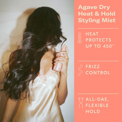 DAE agave texture with oil droplets for shine and softness