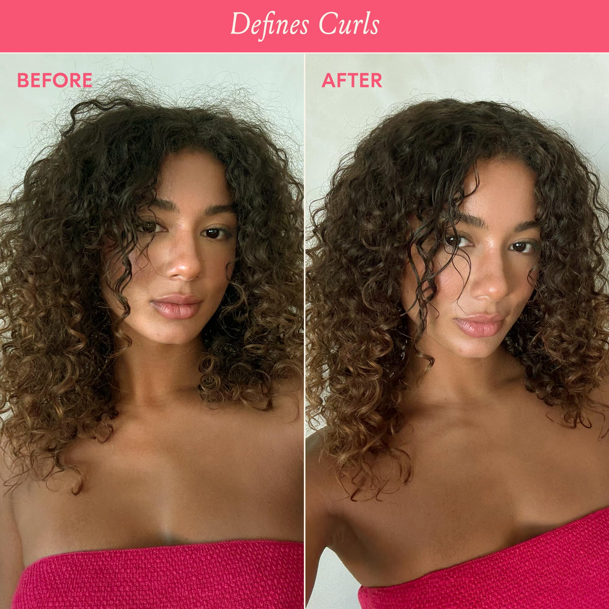 DAE before and after blowout comparison, illustrates smoother, shinier results