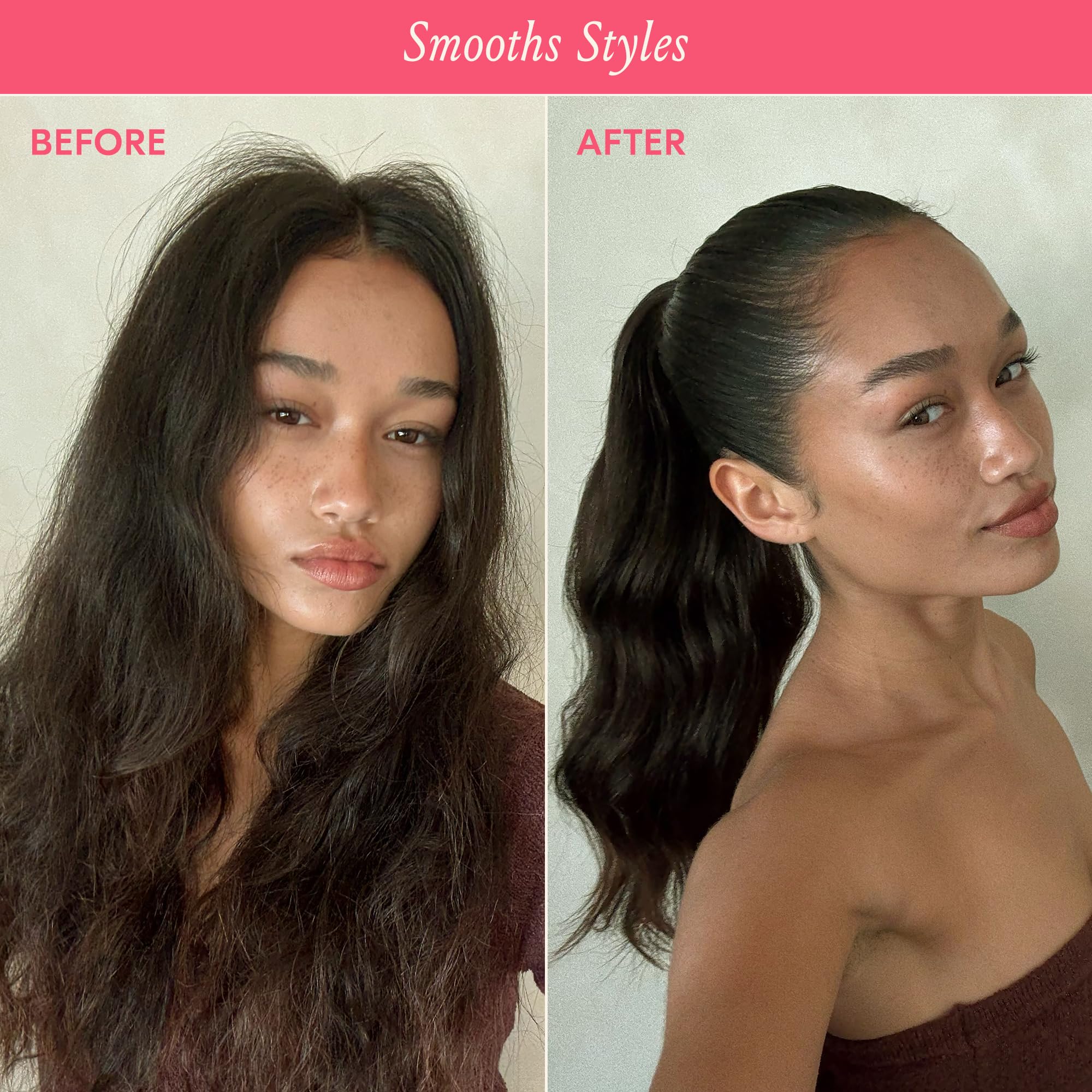 DAE cream being applied to hair, demonstrates easy application and control