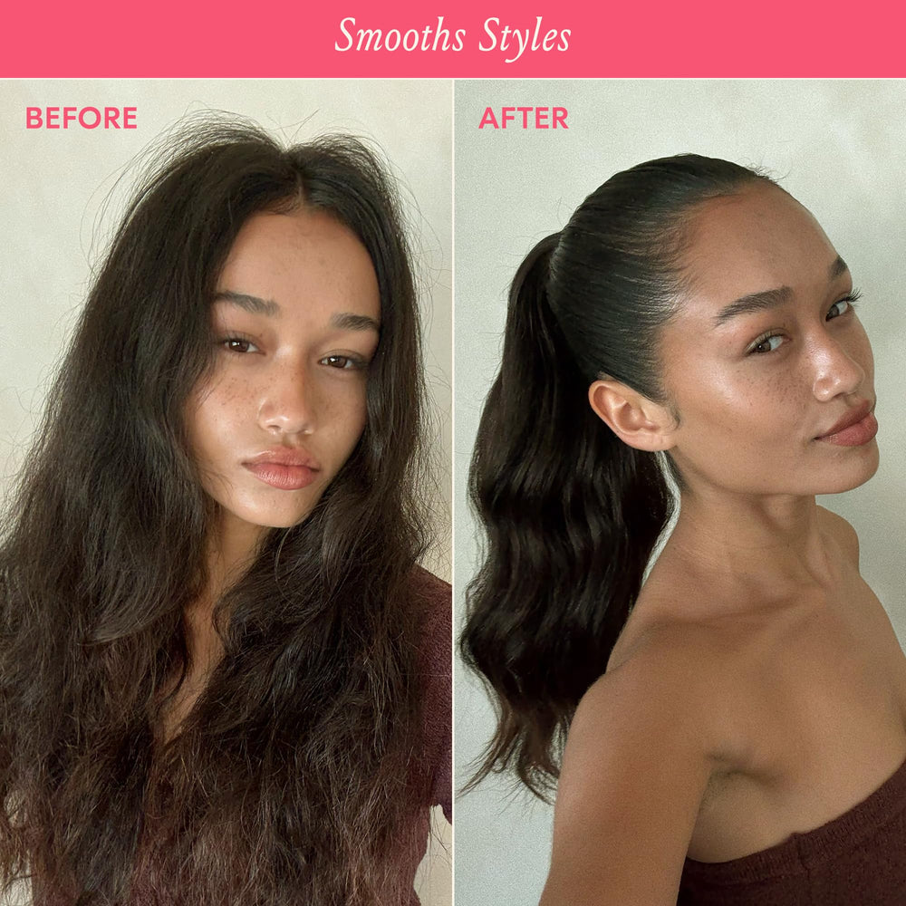 DAE cream being applied to hair, demonstrates easy application and control