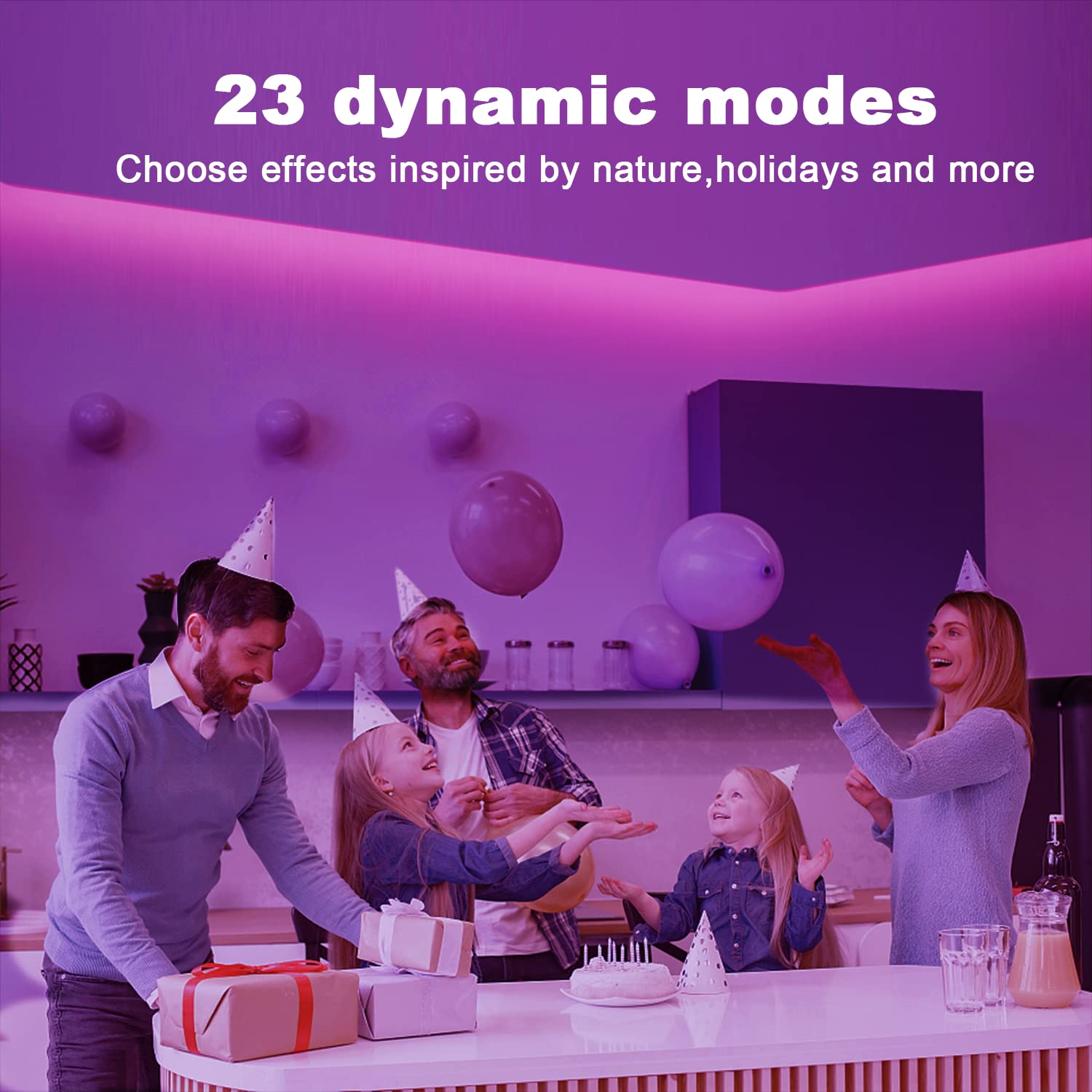 dalattin ambient bedroom installation showing mood lighting and easy atmosphere change benefit