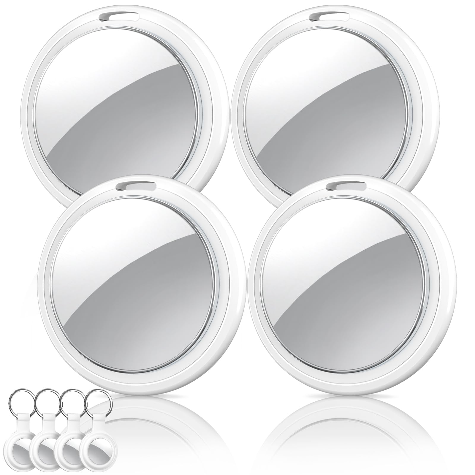 Daloben front packaging showing four tracker tags and accessories, easy organization benefit