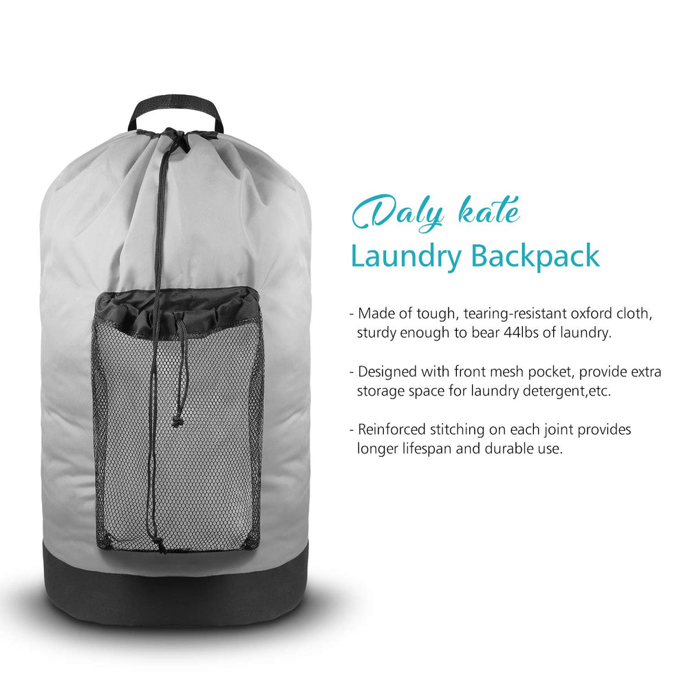 Dalykate hanging on door as hamper showing space-saving organization benefit