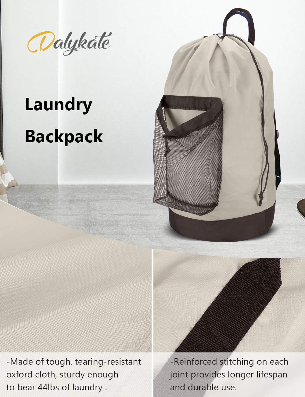 Dalykate inner zippered pocket storing phone and keys for secure transport