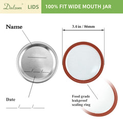 Dalzom close-up of silicone seal for tight airtight preservation benefit