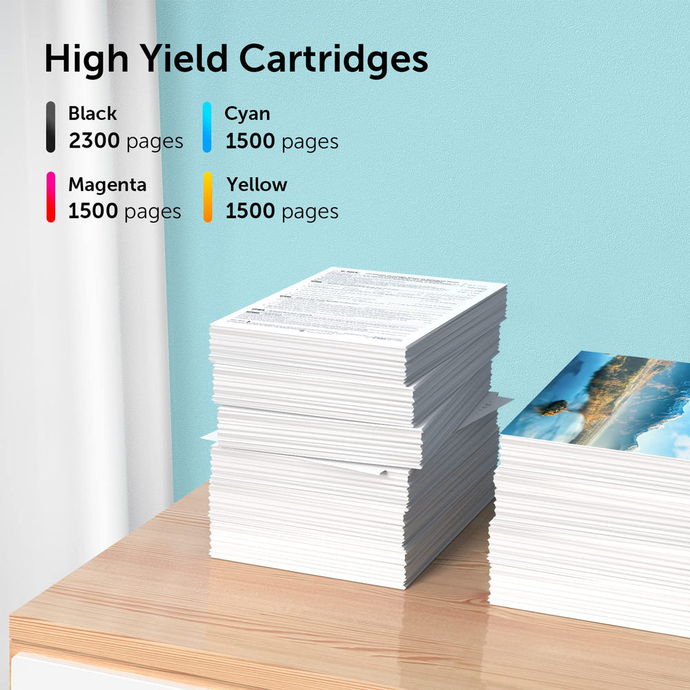 DAM aila cyan magenta yellow cartridges laid out highlighting vivid color output