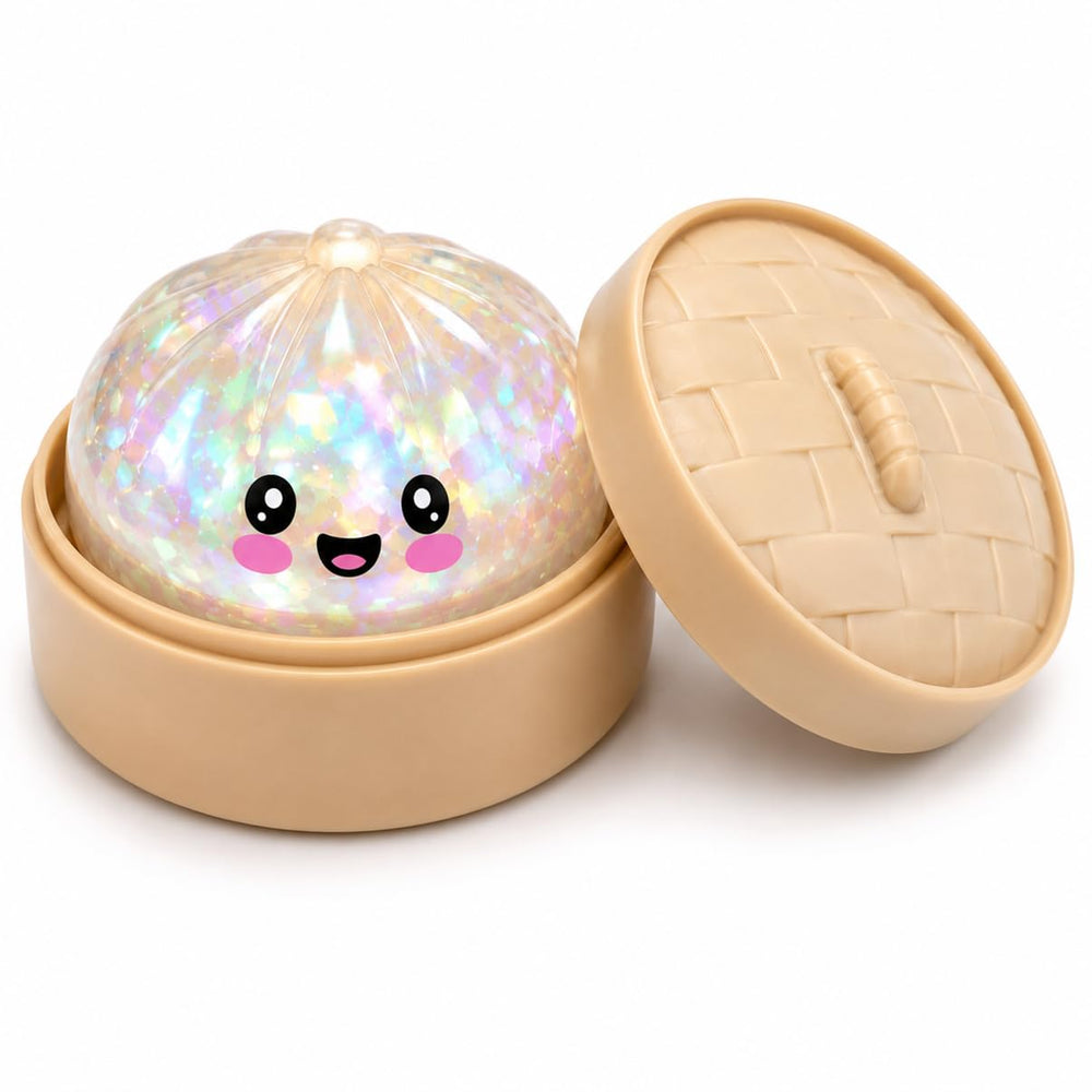 Dan&Darci front packaging of glitter dumpling showing surprise box benefit