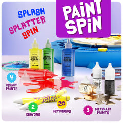 Dan&Darci clear dome closeup protecting surfaces while enabling mess-free spin painting