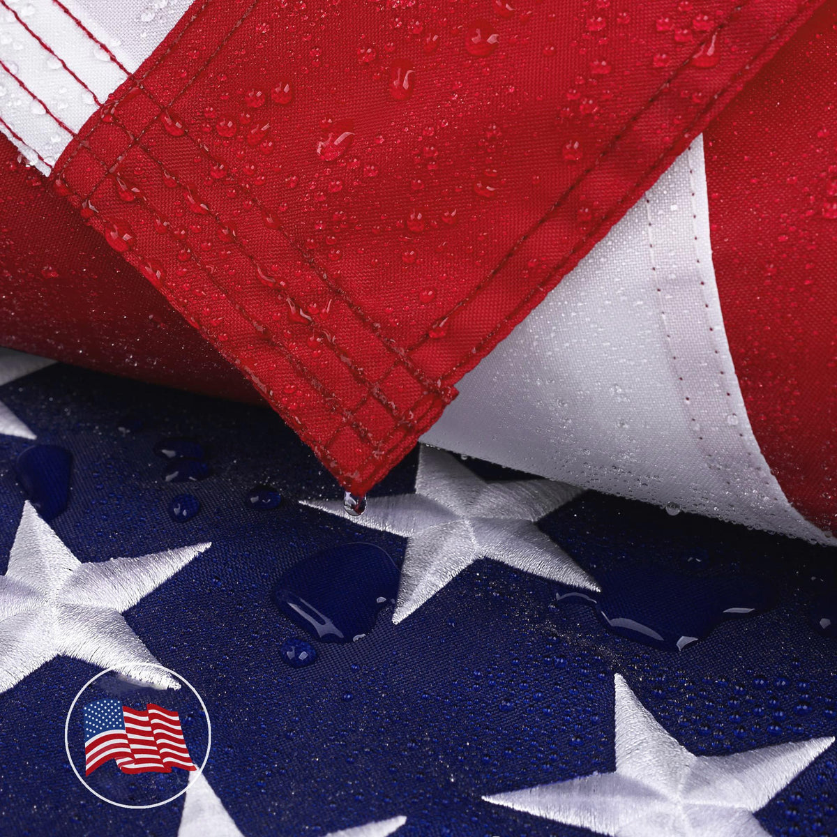 DANF FLAG front view 3x5 ft showing full flag and vibrant colors benefit: clear display