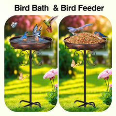 Daoeny installed in garden attracting birds and enhancing outdoor decor