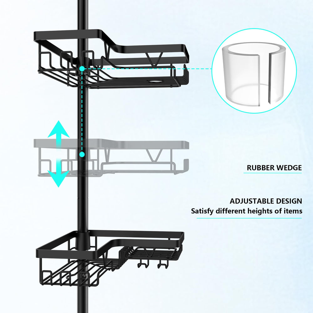DAOYA basket close-up drainage detail prevents soap scum build-up
