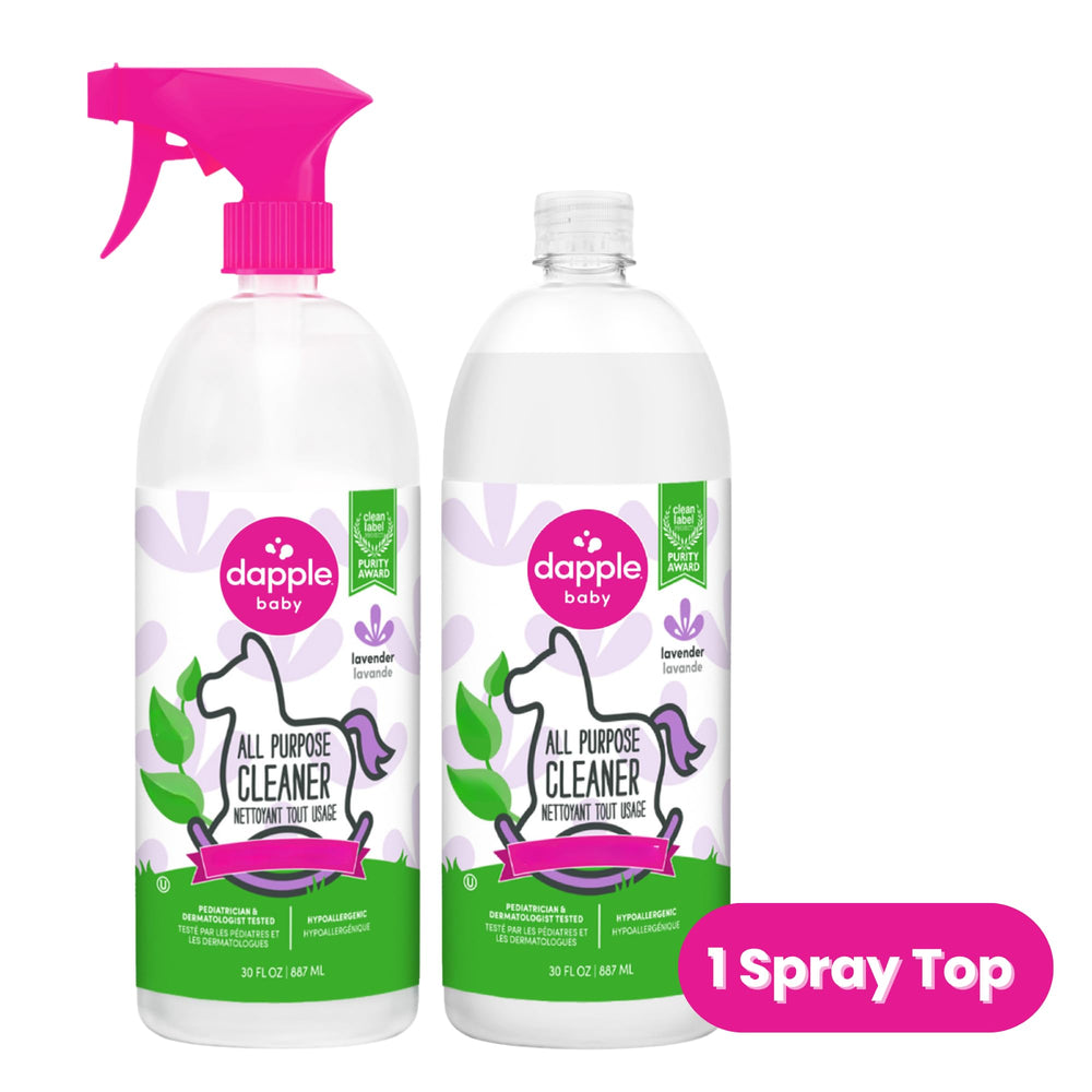 Dapple on kitchen counter in family setting showing safe everyday cleaning