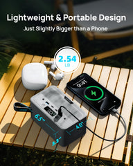Daran unit powering camping gear outdoors for quiet, reliable off-grid power