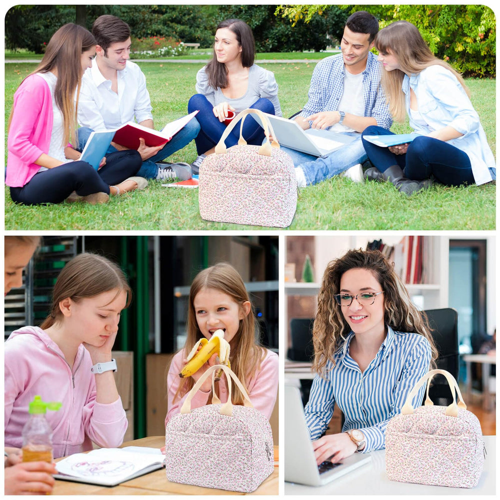 dark swan bag on a picnic blanket showcasing portability and style