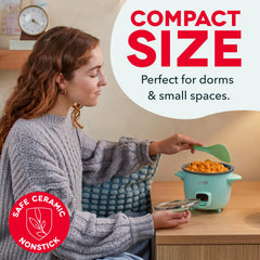 dash in-use on dorm table serving rice for fast single-serve meals
