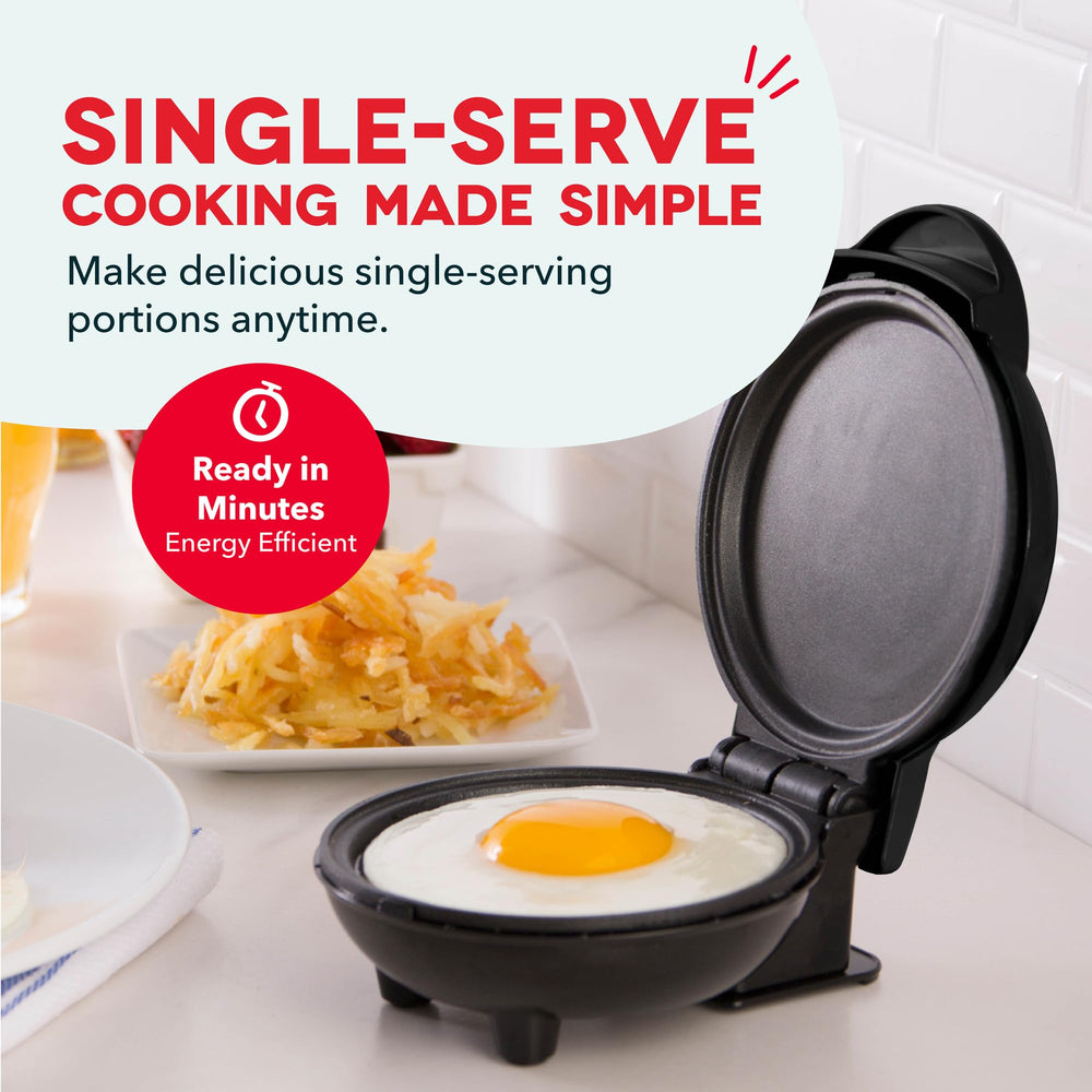 Dash Mini Maker Griddle nonstick close-up highlighting smooth surface for simple cleanup