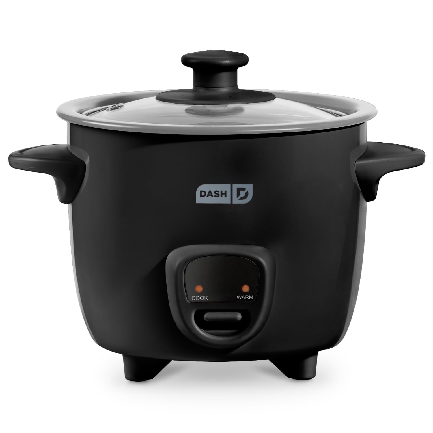 dash front view showing compact cooker and easy controls for convenient meals