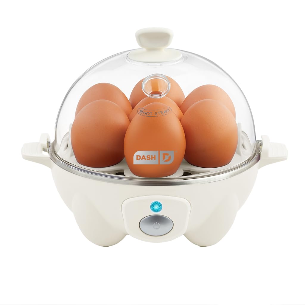 DASH front view cream cooker showing compact countertop convenience