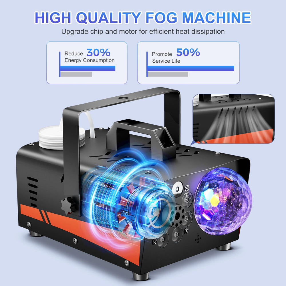 Dashsafe fog output filling an indoor room creating dense, immersive haze