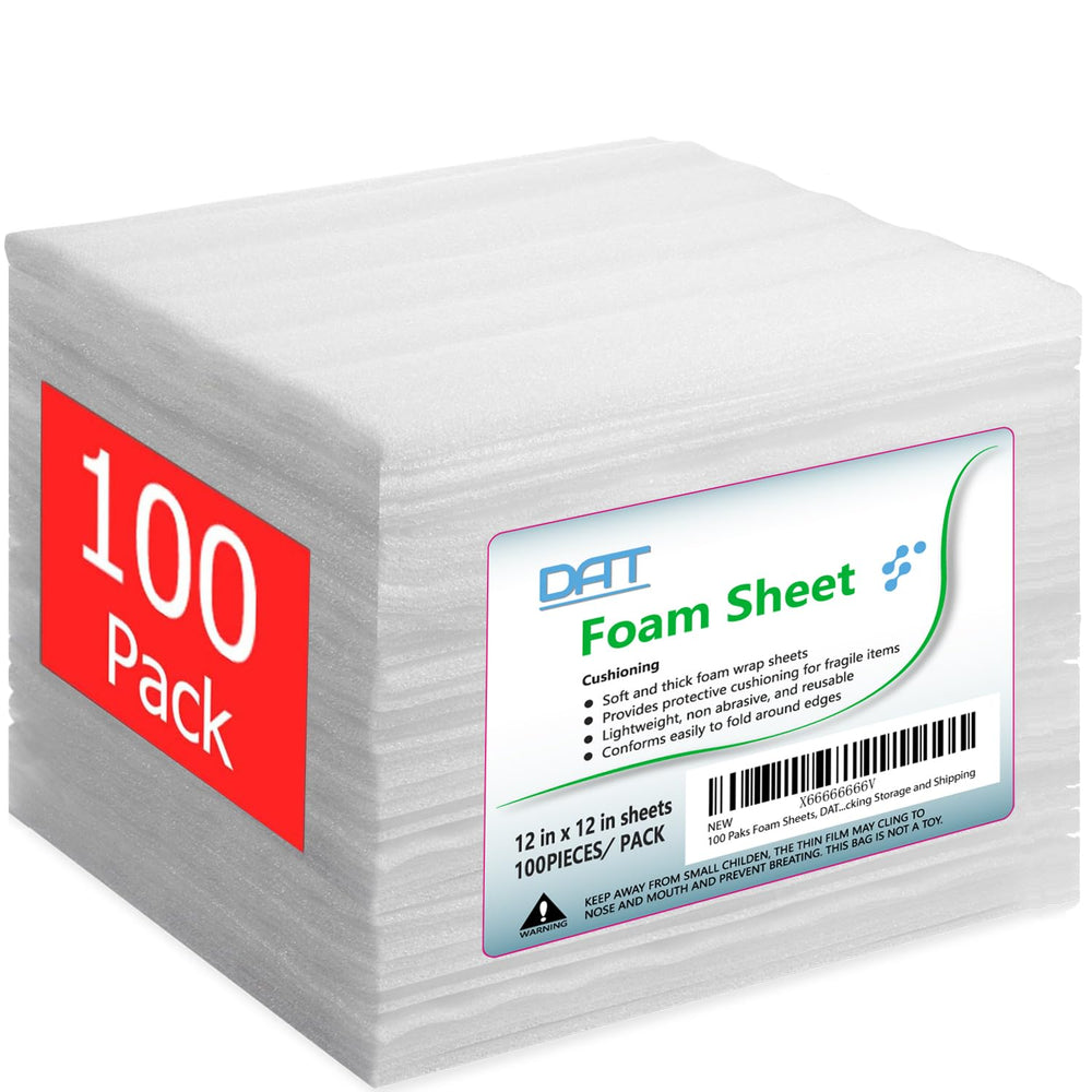 DAT front view of single 12x12 foam sheet showing protective surface benefit