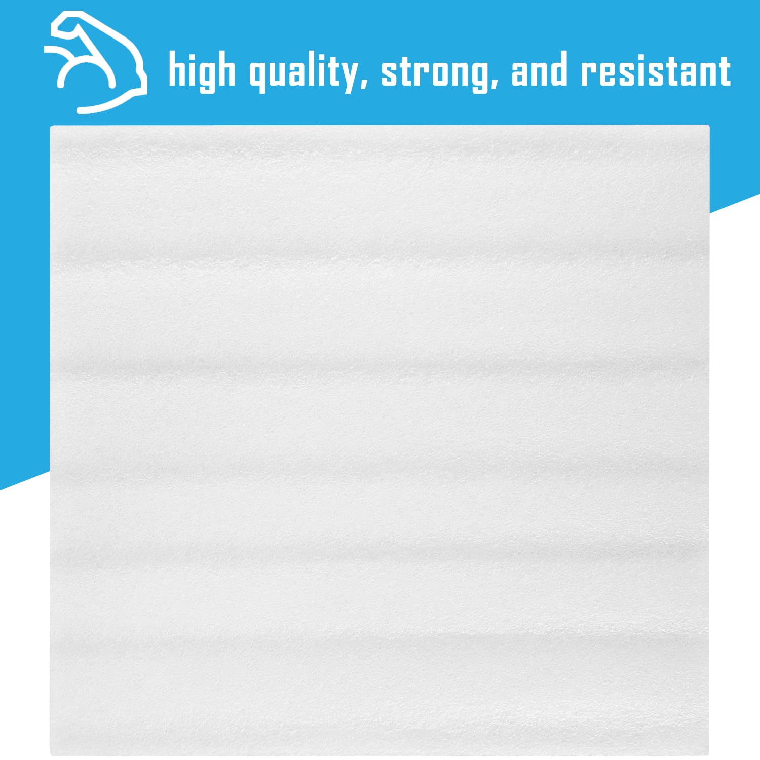 DAT foam sheet wrapped around plate demonstrating scratch prevention