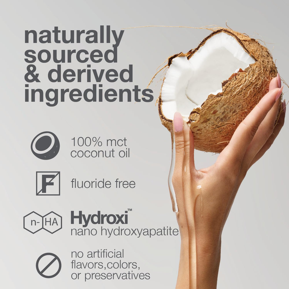 Davids close-up label highlighting NanoXIM hydroxyapatite and ingredient clarity benefit