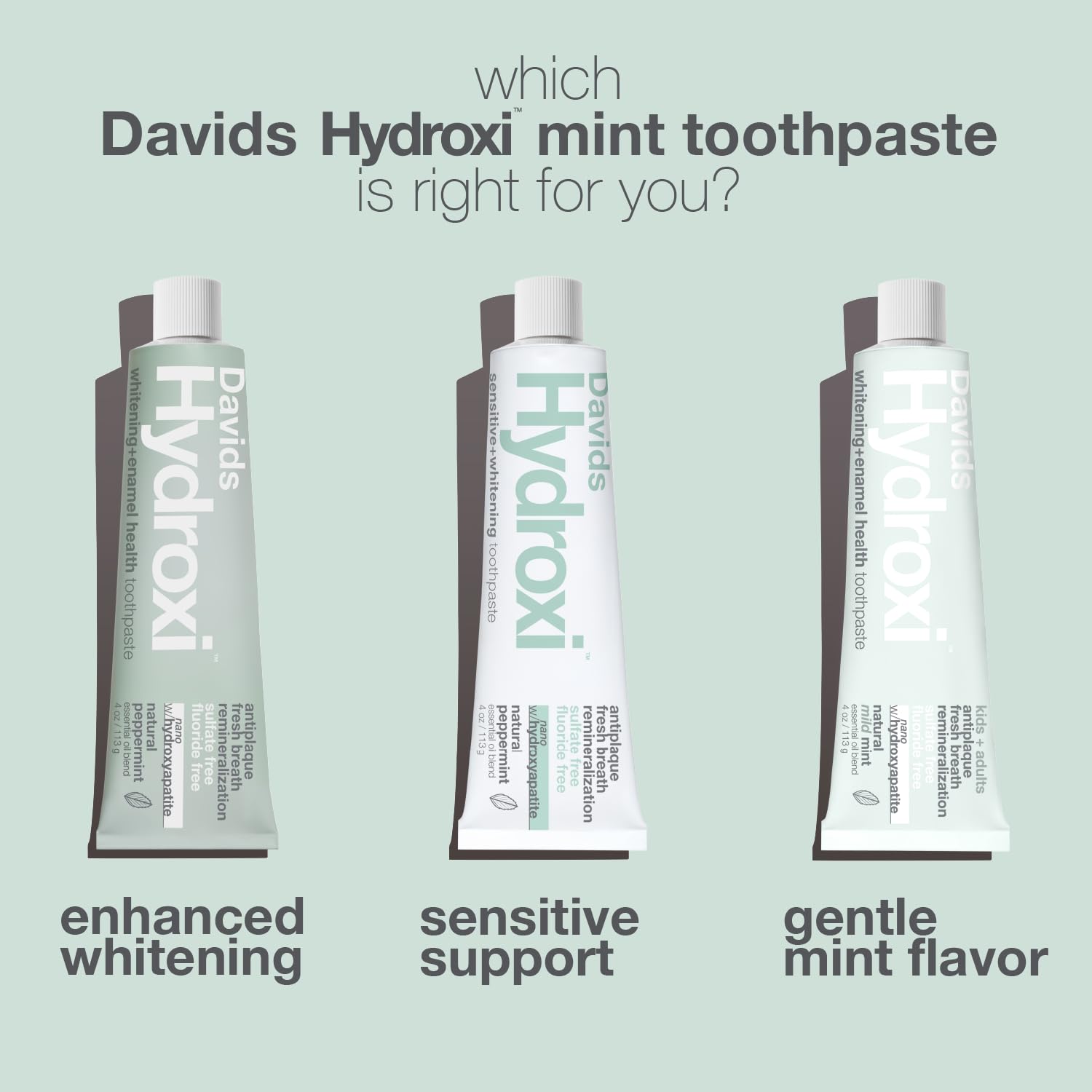 Davids tube held in hand for size comparison benefit: compact travel-friendly 4oz tube