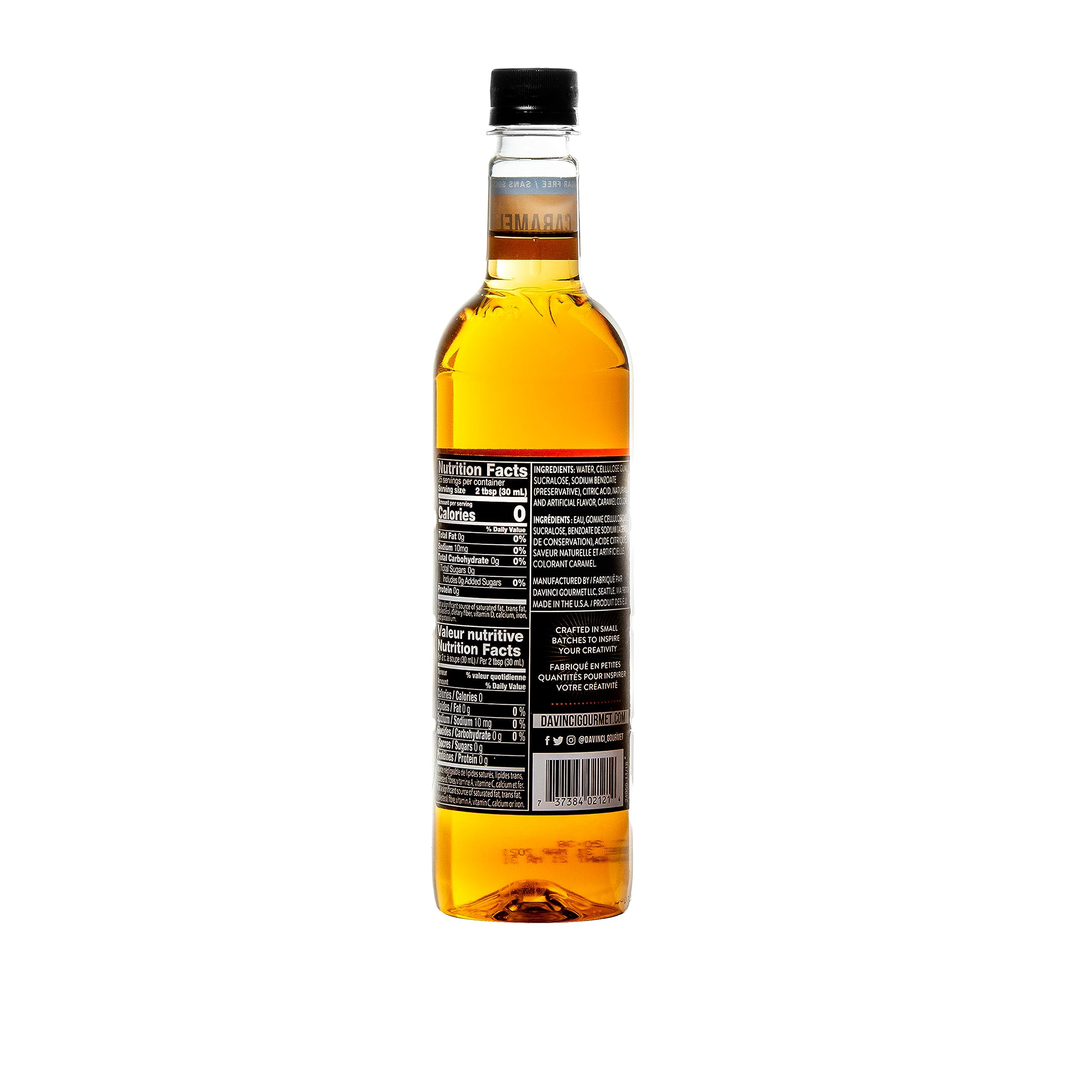DaVinci Gourmet syrup pouring from bottle showing smooth flow benefit