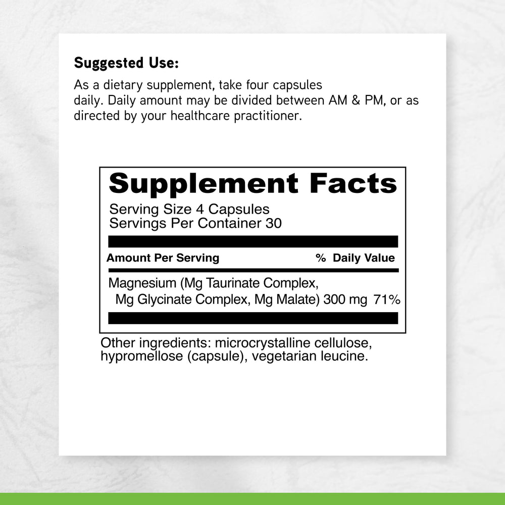 Evening supplement routine with DaVinci Tri-Mag 300 demonstrating relaxation support